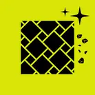 Icon: black tiles with hyper green background